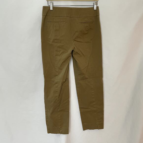 Talbots modern tan khaki pants cotton women's size 8 trousers straight leg - Picture 4 of 6